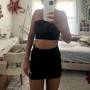 Black Cider High Rise Skirt